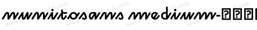 nunitosans medium字体转换